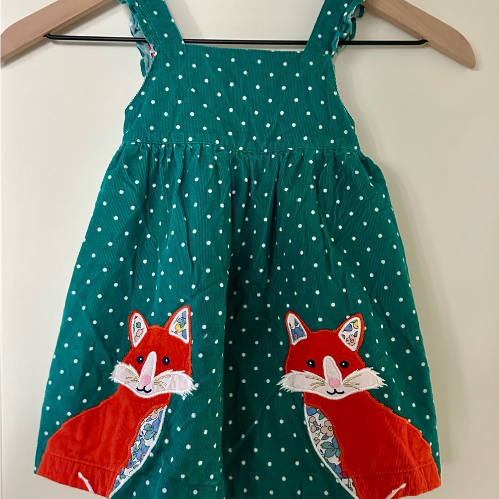 Baby Boden fox pinnie